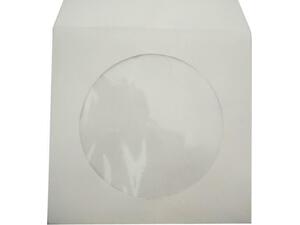 Φάκελος αλληλογραφίας λευκός CD/DVD 12.5x12.5 με παράθυρο (1 τεμάχιo) (Λευκό)