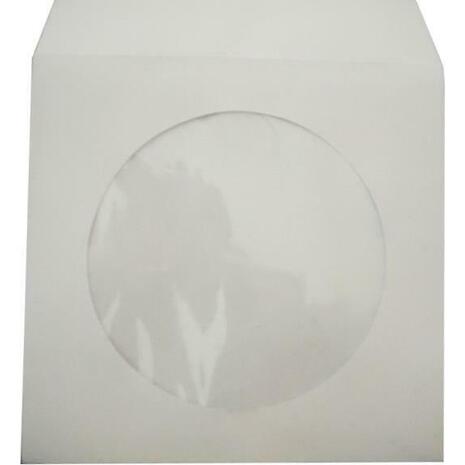 Φάκελος αλληλογραφίας λευκός CD/DVD 12.5x12.5 με παράθυρο (1 τεμάχιo) (Λευκό)