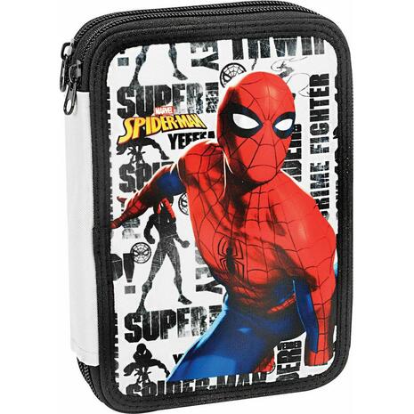 Κασετίνα γεμάτη διπλή GIM spiderman pattern (337-78100)