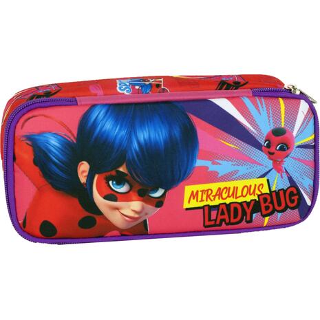 Κασετίνα οβάλ GIM Ladybug Girl Power (346-05141)