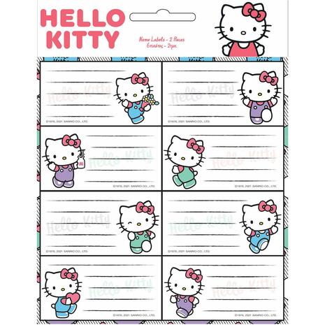Σχολικές ετικέτες GIM Hello Kitty (συσκευασία 16 ετικετών)