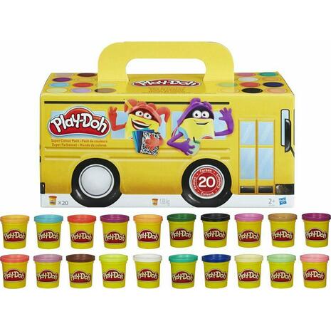 Βαζάκια Πλαστελίνης Play-Doh Super Color (συσκευασία 20 τεμαχίων)