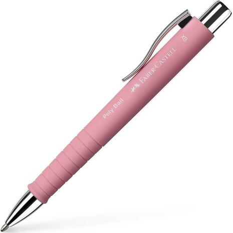 Στυλό διαρκείας Faber Castell Poly Ball XB 1.6mm ροζέ