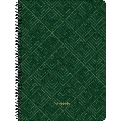 Τετράδιο σπιραλ TETTRIS Geometric 14x21cm 3 θεμάτων 90 φύλλων (Διάφορα χρώματα)