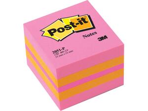 Κύβος σημειώσεων POST IT 3Μ 51Χ51mm ροζ 2051P