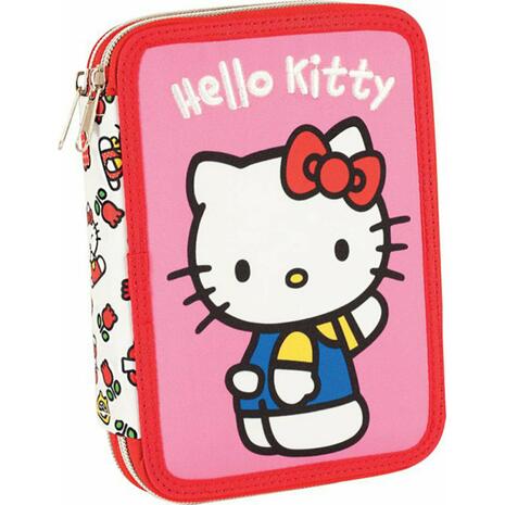 Κασετίνα γεμάτη διπλή GIM Hello Kitty Tulip (335-68100)