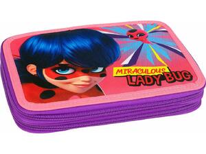 Κασετίνα γεμάτη διπλή Gim Ladybug Girl Power (346-05100)