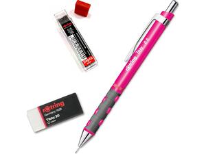 Μηχανικό μολύβι ROTRING Tikky 0.5 mm neon pink + δώρο μύτες και γόμα tikky 30