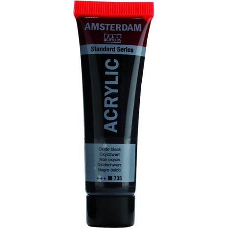 Ακρυλικό χρώμα Talens Amsterdam 735 Oxide Black 120 ml