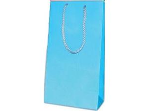 Χάρτινη σακούλα δώρου Υ14x11x5.5 γαλαζιο (Γαλάζιο)