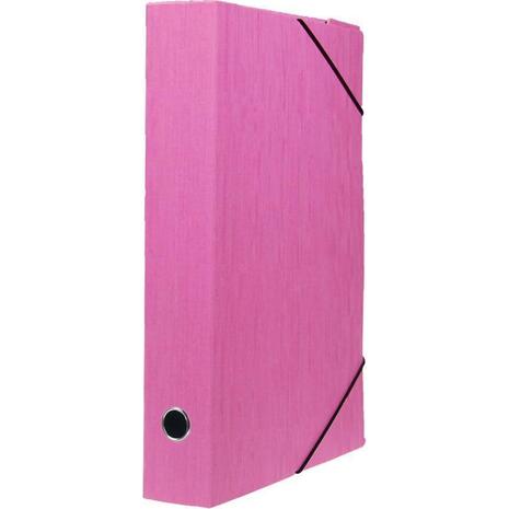 Κουτί αρχειοθέτησης με λάστιχο Next Fabric 35x25.3x8cm ροζ