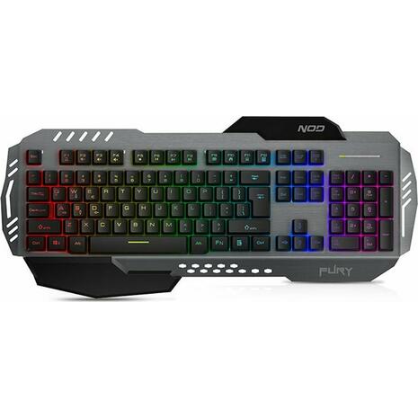 Ενσύρματο Πληκτρολόγιο Gaming NOD FURY με RGB LED Φωτισμό Αγγλικό US