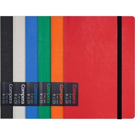Σημειωματάριο Comix με λάστιχο ριγέ 15x10.7cm Α6 80 φύλλων σε διάφορα χρώματα