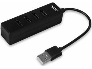 Hub 4.2 USB 2.0 NOD Work 4 θυρών Μαύρο