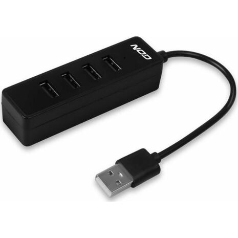 Hub 4.2 USB 2.0 NOD Work 4 θυρών Μαύρο