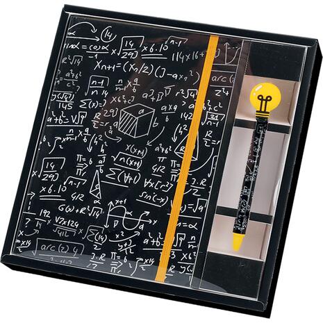 Σημειωματάριο Total gift Math A5 με λάστιχο και στυλό XL1874