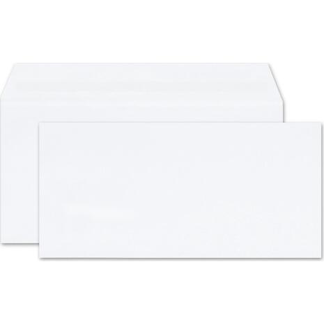 Φάκελος αλληλογραφίας λευκός 11,4x23cm καρέ αυτοκόλλητος (1 τεμάχιo) (Λευκό)