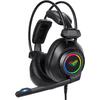 Ακουστικά AULA gaming headset Mountain S600, RGB, USB, 50mm, μαύρο
