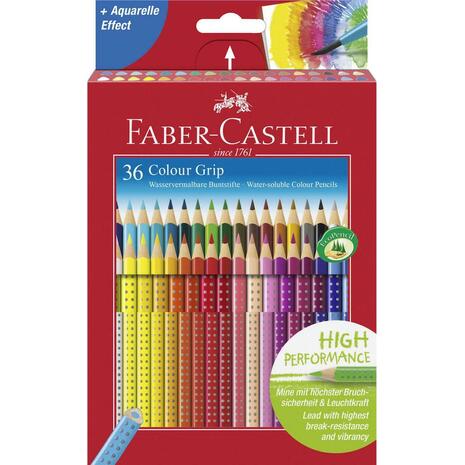 Ξυλομπογιές ακουαρέλας Faber Castell Grip 36 τεμαχίων