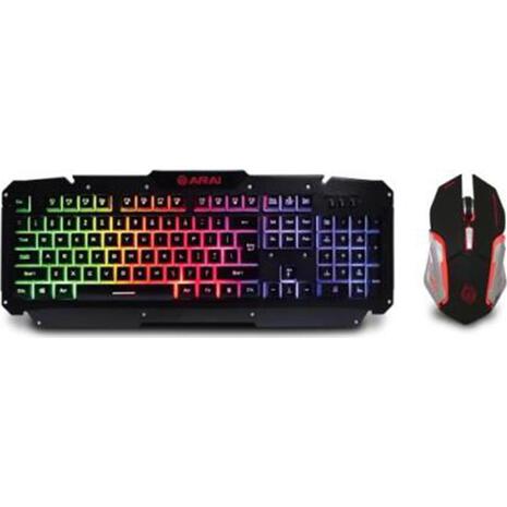 Σετ ενσύρματο πληκτρολόγιο & ποντίκι Gaming Zeroground KB-1700GUMS Arai  Αγγλικό US