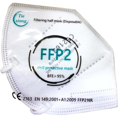 Μάσκα προστασίας Tie Χiong Civil Protective FFP2 N95 λευκή