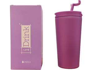 Kούπα θερμός i drink id0214 travel mug 350ml λιλά