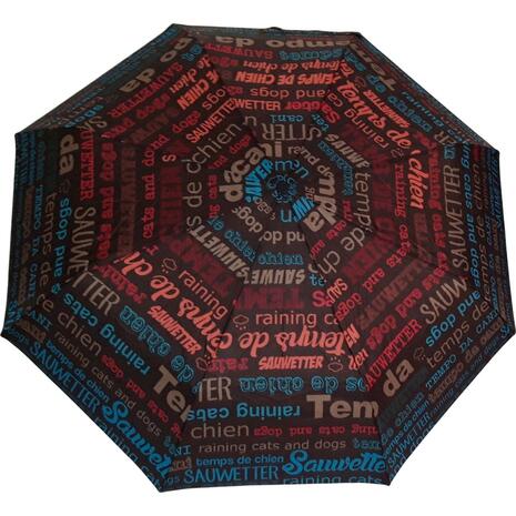 Ομπρέλα βροχής γυναικεία Mini Slogan "Essentials" χειροκίνητη σε διάφορα σχέδια