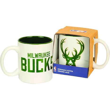 Κούπα κεραμική BMU NBA MILWAKEE BUCKS WHITE (558-54107)