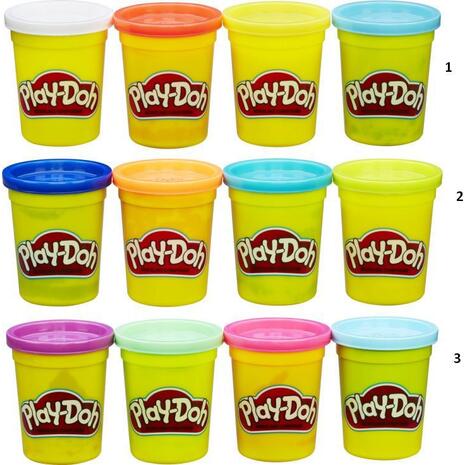 Play-Doh Classic Πλαστοζυμαράκια 4 χρώματα σε βαζάκια 448gr