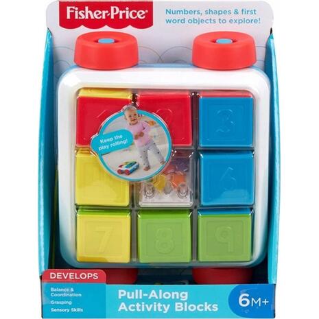 Συρόμενο Βαγονάκι με Τουβλάκια Fisher Price (GJW10)