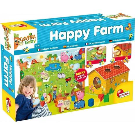 Παζλ Carotina Baby Happy Farm 17pcs Lisciani Giochi (72248)