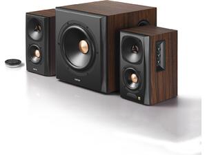 Ασύρματα Ηχεία Υπολογιστή Edifier S360DB  2.1 με Bluetooth και Ισχύ 150W σε Καφέ Χρώμα
