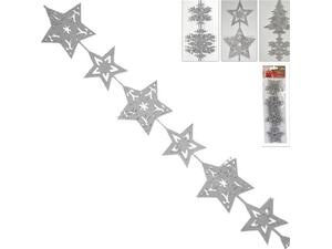 Χριστουγεννιάτικη γιρλάντα "διάφορα σχέδια" από τσόχα μήκους 1m. σε blister