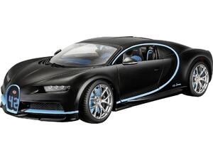 Αυτοκινητάκι μεταλλική μινιατούρα 1/18 Bburago plus, Bugatti Chiron BK Black (18/11040)