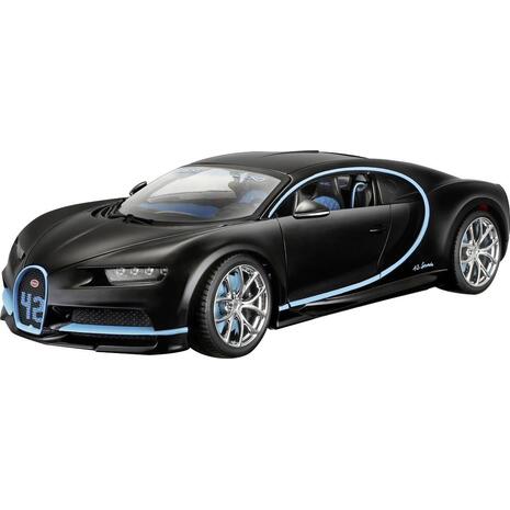 Αυτοκινητάκι μεταλλική μινιατούρα 1/18 Bburago plus, Bugatti Chiron BK Black (18/11040)