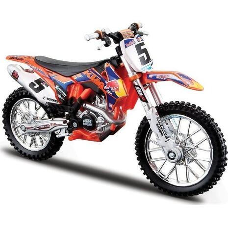 Μηχανή μεταλλική μινιατούρα Bburago 1:18 Red Bull KTM Motorcycle διάφορα σχέδια (18/51073)