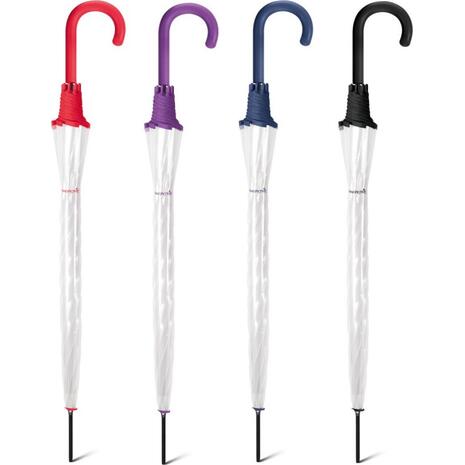 Ομπρέλα βροχής γυναικεία αυτόματη Long Transparent διάφορα χρώματα