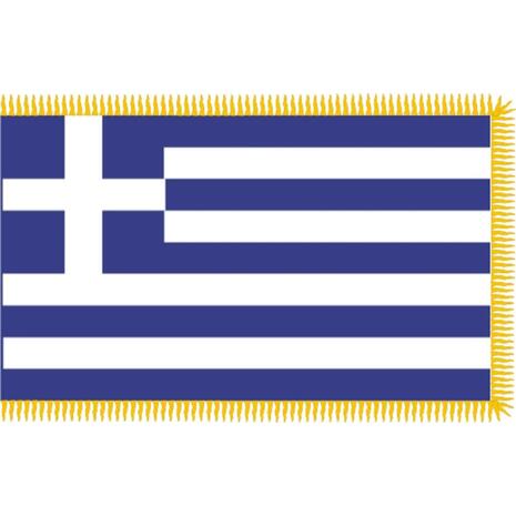 Σημαία Ελληνική Παρέλασης 1.35x0.90m με κρόσσια