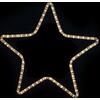 Φωτοσωλήνας XmasFest χριστουγεννιάτικο αστέρι λευκό θερμό φως 1m 30x30cm (93-1767)