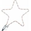 Φωτοσωλήνας XmasFest χριστουγεννιάτικο αστέρι λευκό θερμό φως 1m 30x30cm (93-1767)