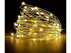 50 Χριστουγεννιάτικα Λαμπάκια XMASfest LED Θερμό Λευκό 5.3m Μπαταρίας (93-1406)