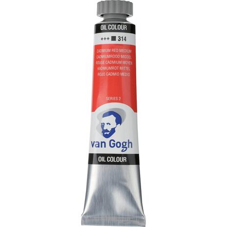 Χρώμα λαδιού Talens Van Gogh 20ml Νο314 Cadmium Red Medium (series 2)