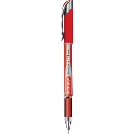 Στυλό υγρής μελάνης Claro Sigma Plus 0.7mm με καπάκι κόκκινο