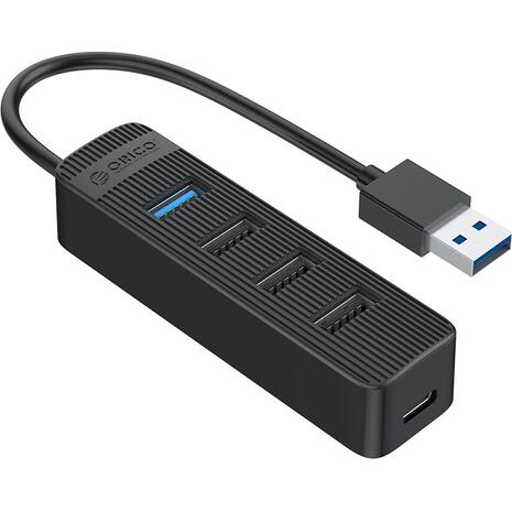 USB Hub ORICO TWU32-4A, 1x USB Type-C, 4x USB ports, μαύρο