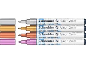 Μαρκαδόρος SCHNEIDER Metallic Paint-It 011 2mm διάφορα χρώματα