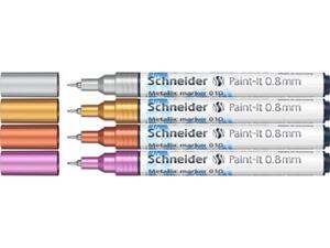 Μαρκαδόρος SCHNEIDER Metallic Paint-It 010 0.8mm διάφορα χρώματα