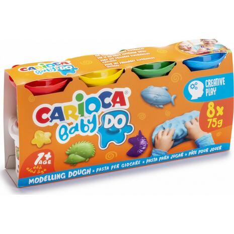 Πλαστοζυμαράκια Carioca Baby Do 8 τεμάχια 75gr 43180 (Διάφορα χρώματα)