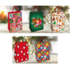 Χάρτινη σακούλα δώρου 26x12x35cm χριστουγεννιάτικα σχέδια  (Διάφορα χρώματα)