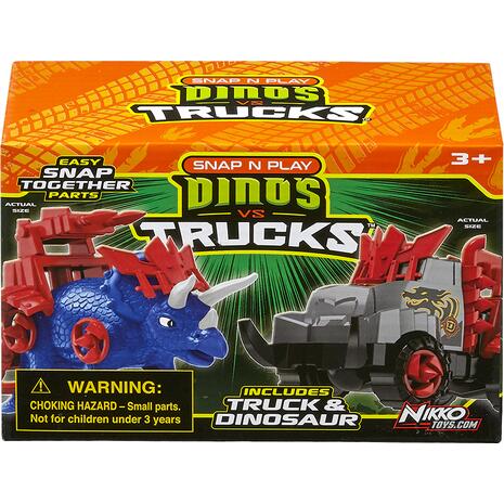 Όχημα NIKKO Road Rippers Snap 'n Play Dinos vs Trucks διάφορα σχέδια (36/20070)