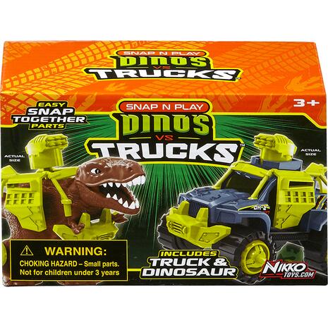 Όχημα NIKKO Road Rippers Snap 'n Play Dinos vs Trucks διάφορα σχέδια (36/20070)